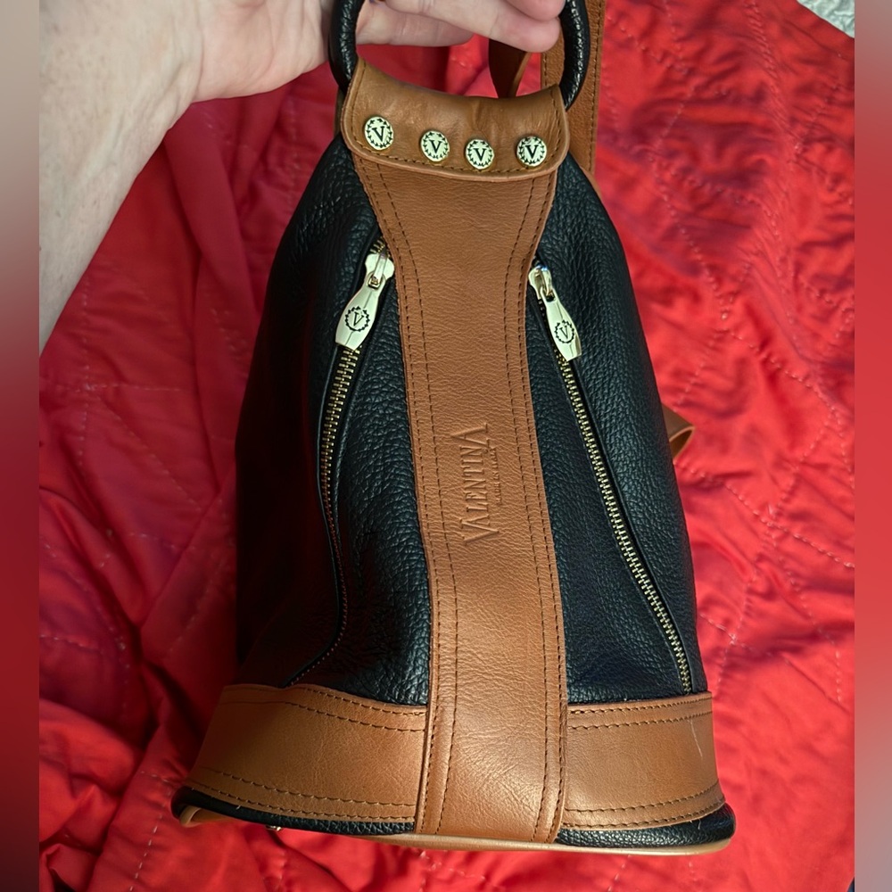 Valentina Leather Convertible Shoulder Backpack